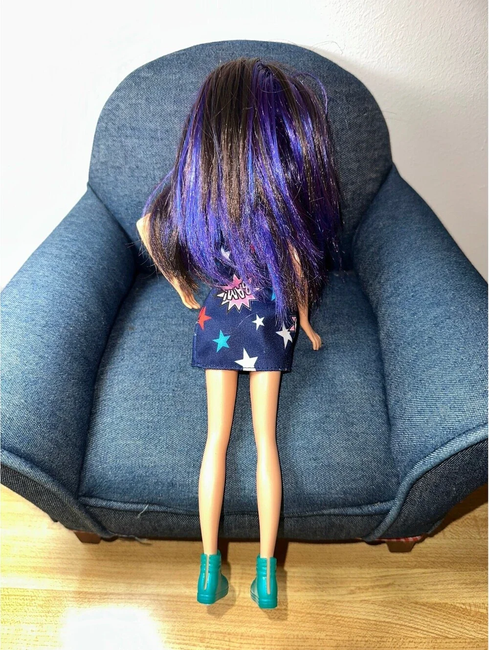 Skipper MATTEL Barbie Sister Babysitters Doll Purple Hair